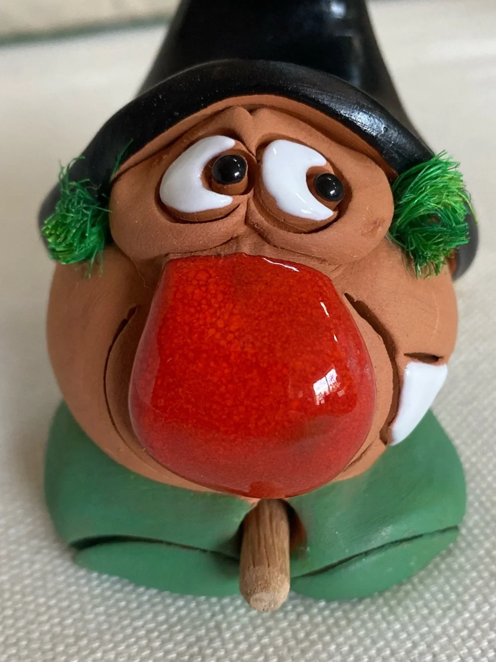 Witch of Happiness Ceramic Folk Art Figurine Handcrafted Mondoñedo Galicia